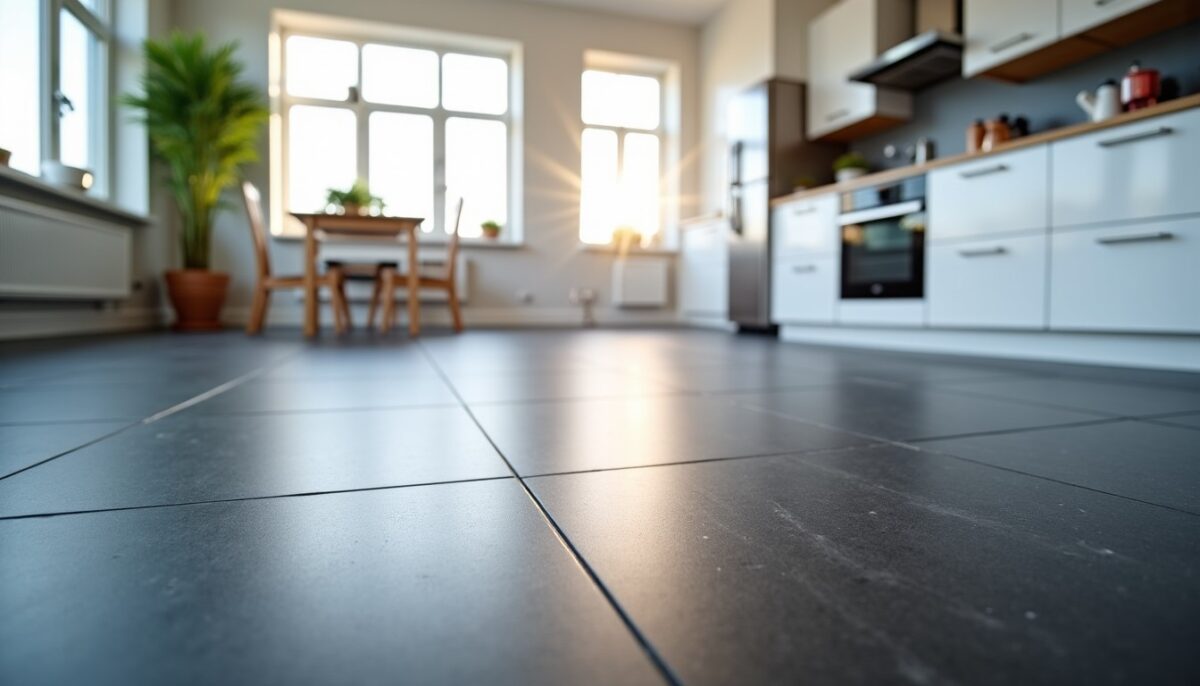 Carrelage anthracite : raisons des traces visibles et astuces pour les éliminer efficacement
