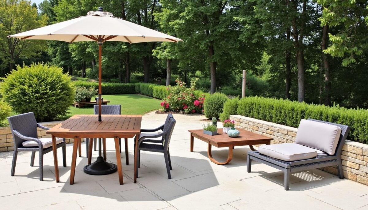 Est-il vraiment possible d'associer du mobilier en métal avec une terrasse en bois ou en pierre ?