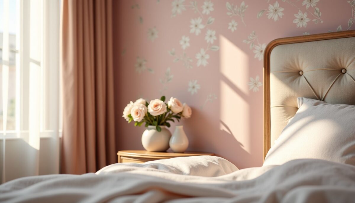 Comment choisir le papier peint parfait pour une chambre empreinte de romantisme ?